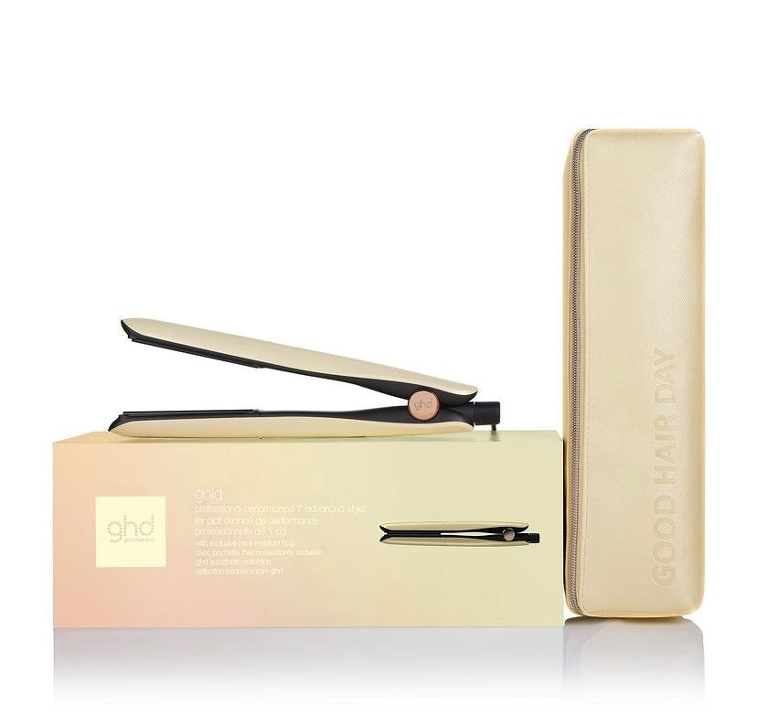ghd Gold Professional 1" Styler Limited Edition Sun-kissed Gold (w/ exclusive heat resistant bag)
